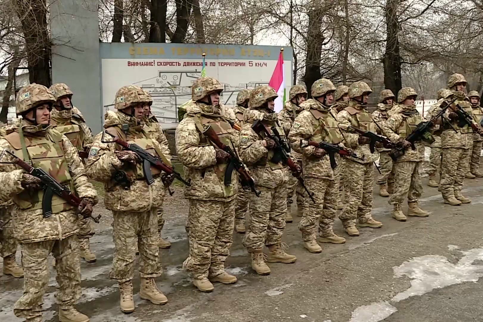القوات الروسية في كازاخستان