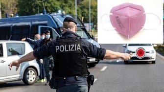 لون الكمامات يحرج شرطة إيطاليا.. "الزهري يقلل من هيبتنا"
