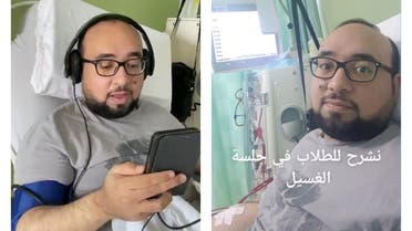 خالد عكاش بعد غيبوبته