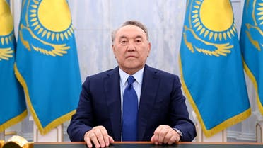 Kazakh former President Nursultan Nazarbayev poses during a televised address to the nation following the protests triggered by fuel price increase, in an unknown location, in this handout picture released January 18, 2022. Official website of the First President of the Republic of Kazakhstan - Elbasy.kz/Handout via REUTERS ATTENTION EDITORS - THIS IMAGE HAS BEEN SUPPLIED BY A THIRD PARTY. NO RESALES. NO ARCHIVES. MANDATORY CREDIT.