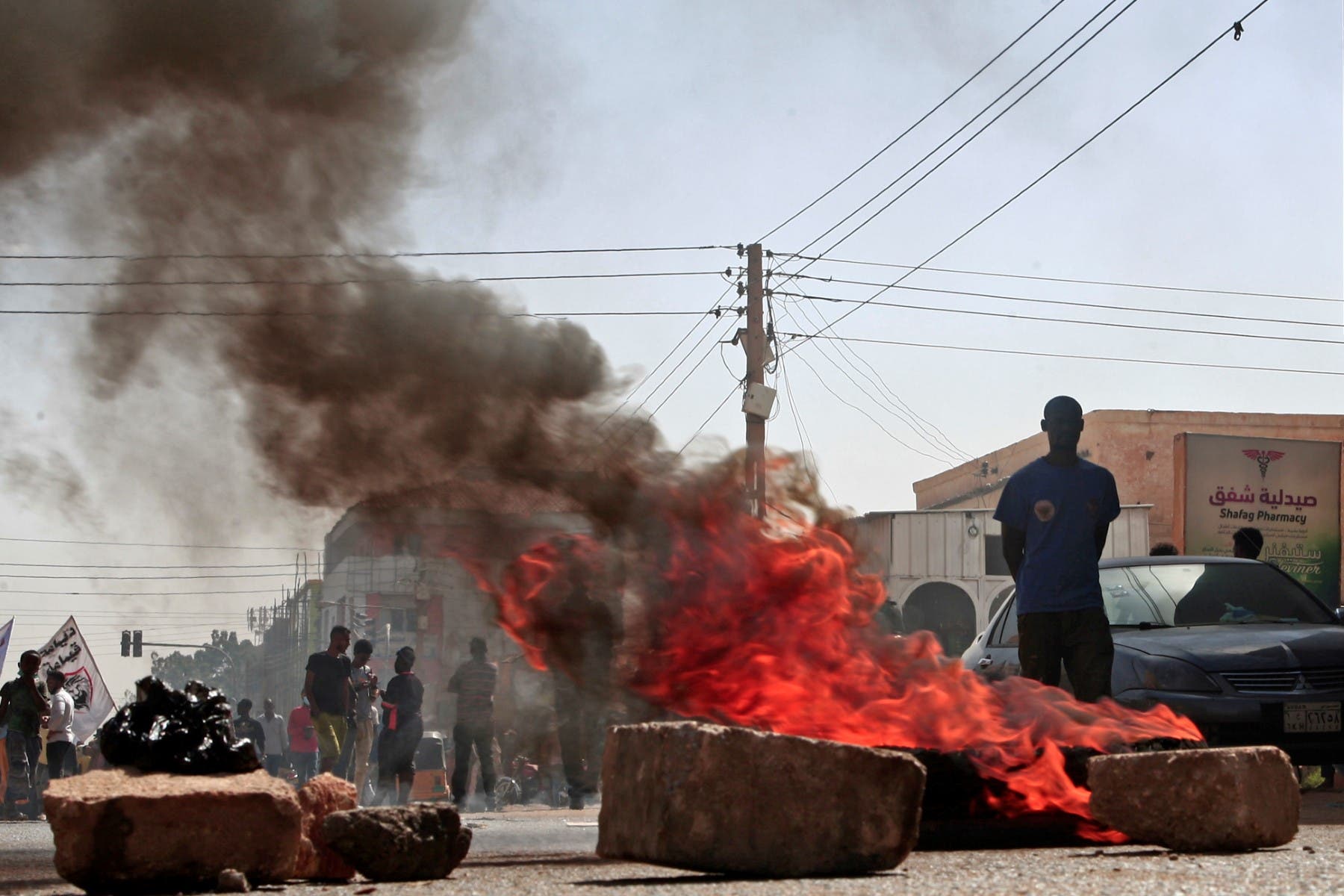 احتجاج في الخرطوم في 17 يناير الحالي