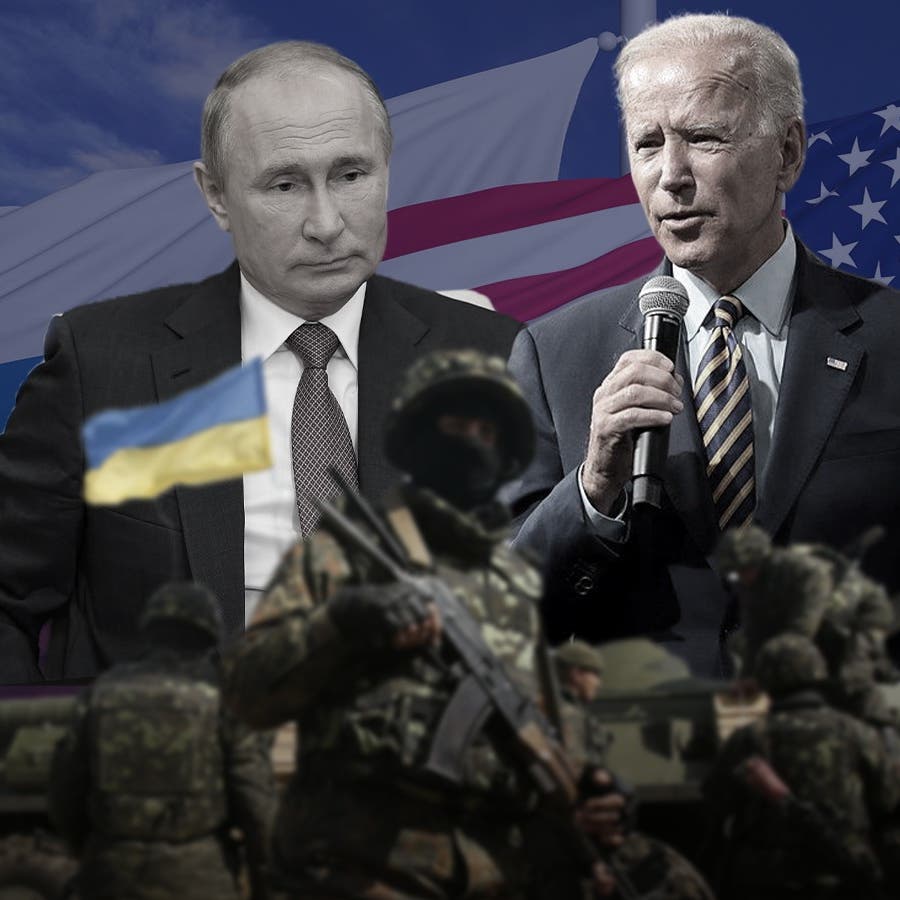 بايدن يحذر بوتين في اتصال بينهما برد حاسم إذا غزا أوكرانيا