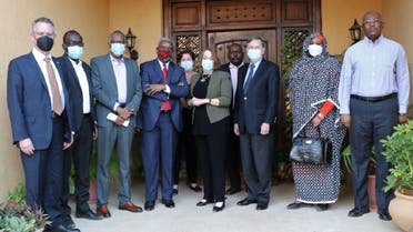 Senior US diplomats in Sudan. (Twitter/US Embassy Khartoum)