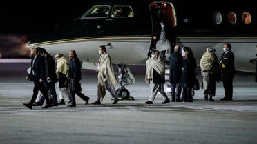 Representatives of the Taliban arrive in Norway to have talks with Western representatives about human rights and emergency aid, in Gardermoen, Norway, January 22, 2022. NTB/Terje Bendiksby via REUTERS ATTENTION EDITORS - THIS IMAGE WAS PROVIDED BY A THIRD PARTY. NORWAY OUT. NO COMMERCIAL OR EDITORIAL SALES IN NORWAY.