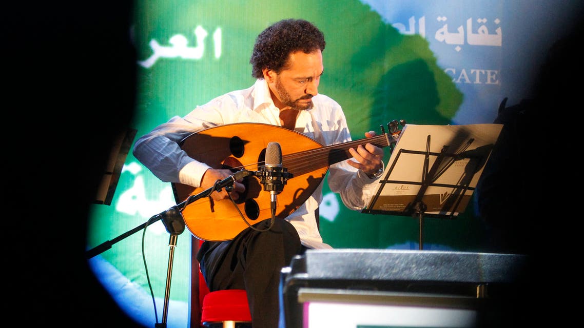 Iraqi oud player Naseer Shamma performs during a concert in Baghdad June 28, 2012. (Reuters)
