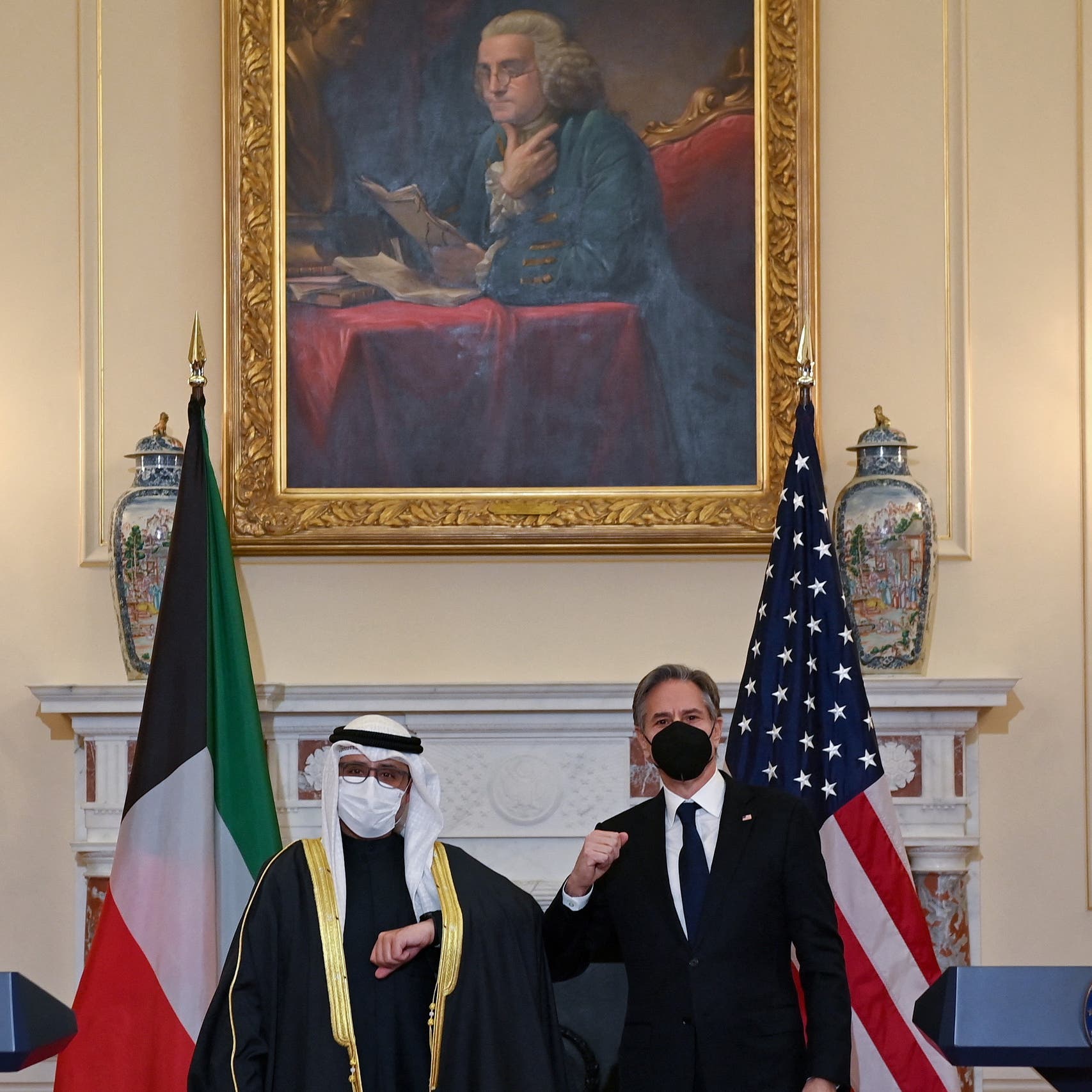 بلينكن: بحثت مع وزير خارجية الكويت أهمية منع إيران من النووي