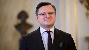 Ukraine's Foreign Minister Dmytro Kuleba attends a meeting with Denmark's Queen Margrethe, Denmark's Crown Prince Frederik and Danish Foreign Minister Jeppe Kofod at the Knights' Hall in Christian IX's Palace at Amalienborg in Copenhagen, Denmark, January 27, 2022. Philip Davali/Ritzau Scanpix/via REUTERS ATTENTION EDITORS - THIS IMAGE WAS PROVIDED BY A THIRD PARTY. DENMARK OUT. NO COMMERCIAL OR EDITORIAL SALES IN DENMARK.