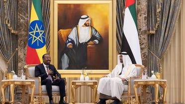 Abu Dhabi Crown Prince Sheikh Mohamed bin Zayed al-Nahyan and Ethiopia’s Prime Minister Abiy Ahmed discuss bilateral cooperation and recent developments in Abu Dhabi. (WAM)