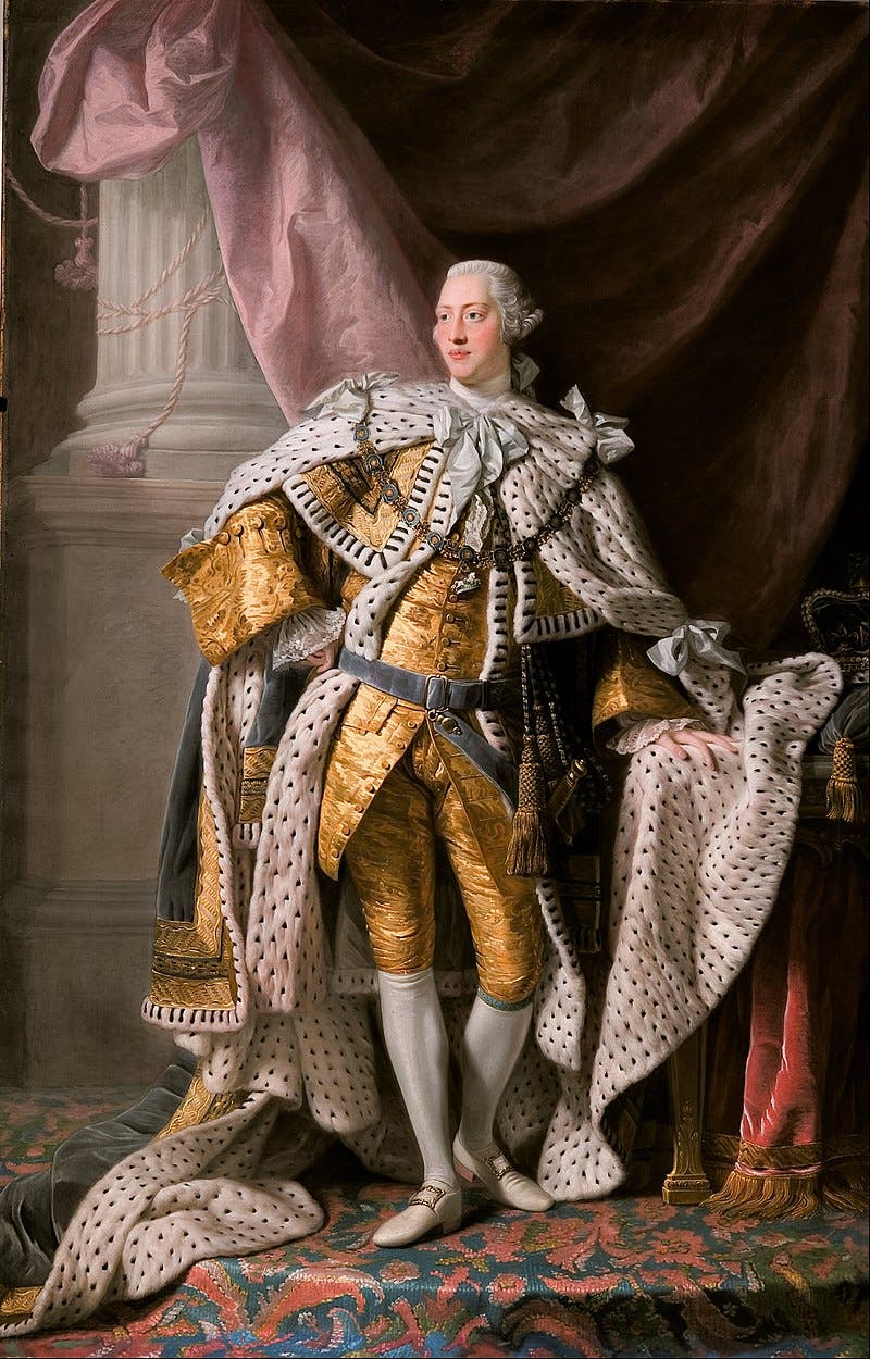 لوحة تجسد الملك البريطاني جورج الثالث