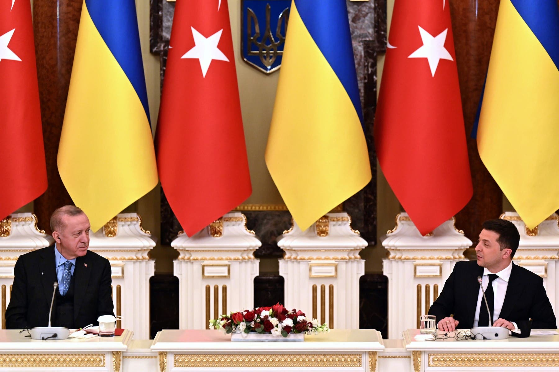 الرئيسان التركي والأوكراني (فرانس برس)