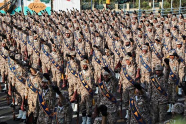 عناصر من الحرس الثوري الإيراني (أ ف ب)