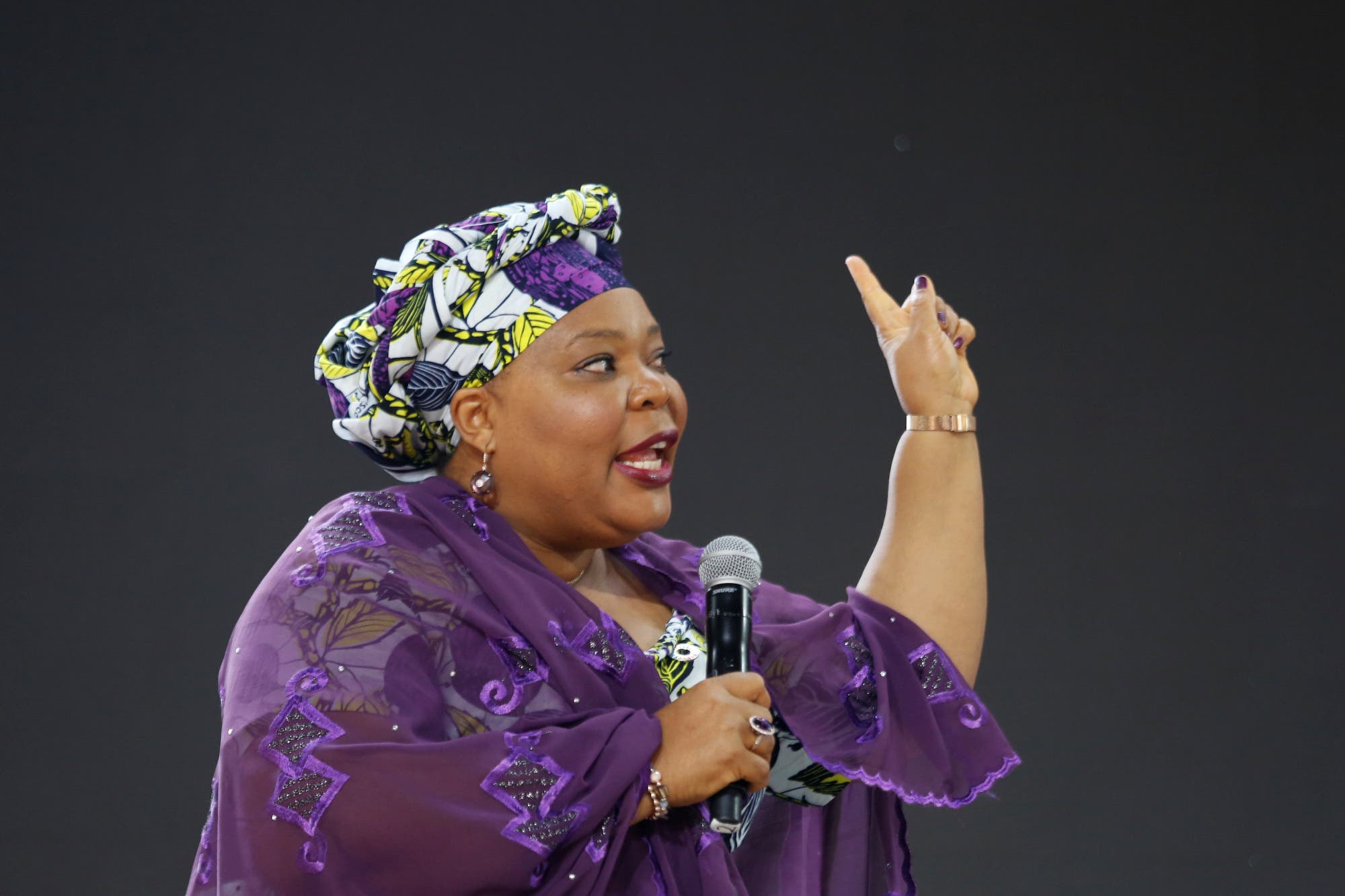 Leymah Gbowee speaks at the Bill and Melinda Gates Foundation Goalkeepers event in Manhattan, New York, US, September 20, 2017. (File photo: Reuters)