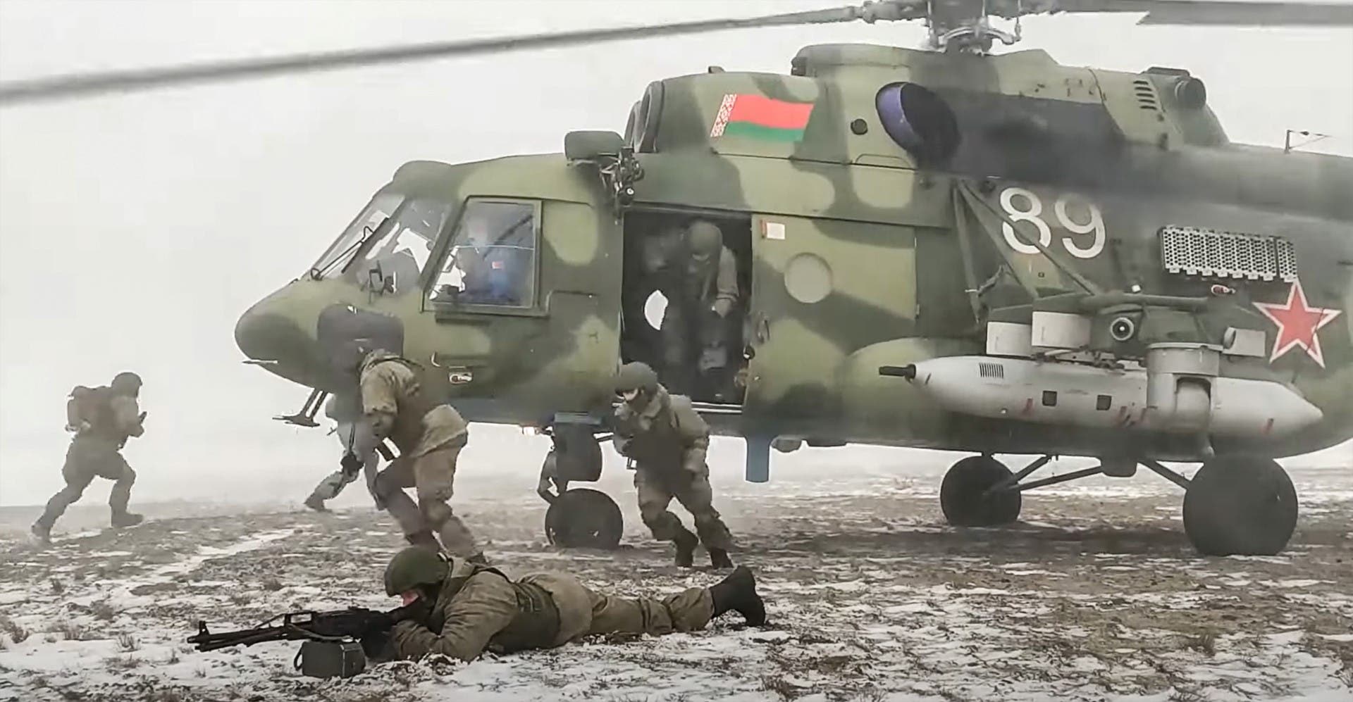 مناورات للجيش الروسي في بيلاروسيا (أ ف ب)