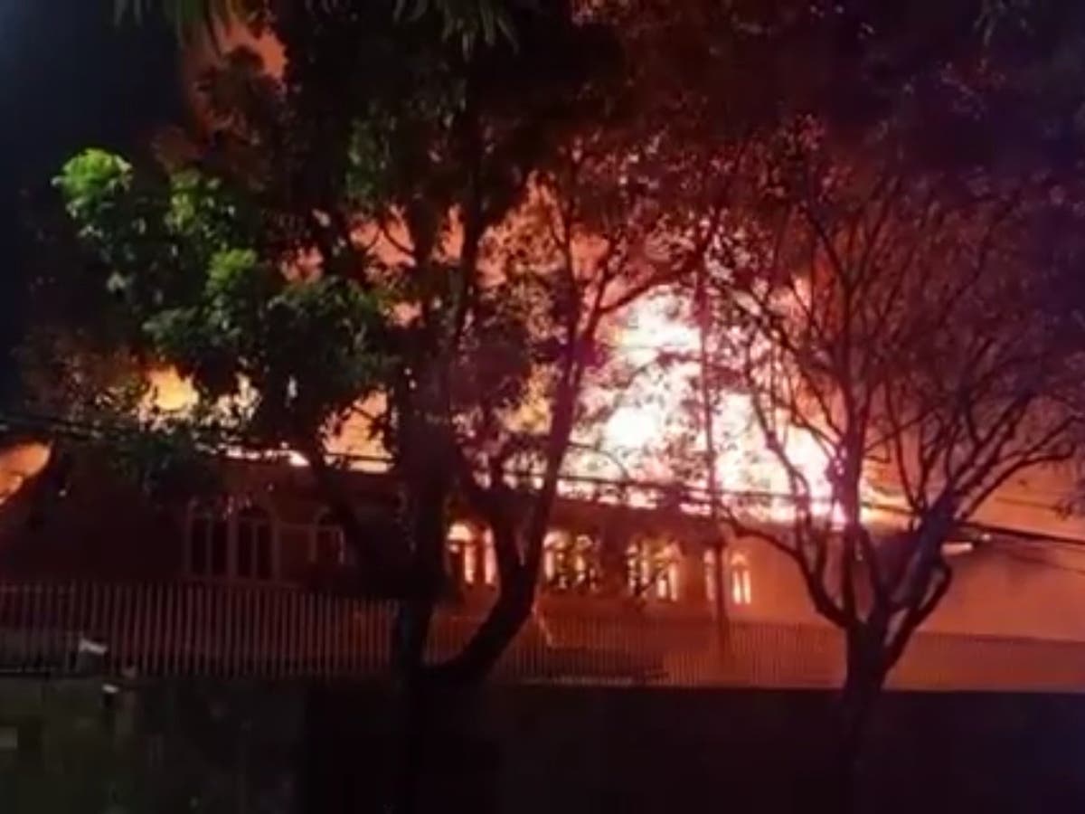 Fire Breaks Out In Russian Embassy