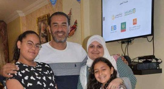 المهندس المصري المتوفى مع عائلته