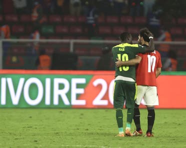 صلاح والنجم السنغالي ماني في نهائي كأس إفريقيا 