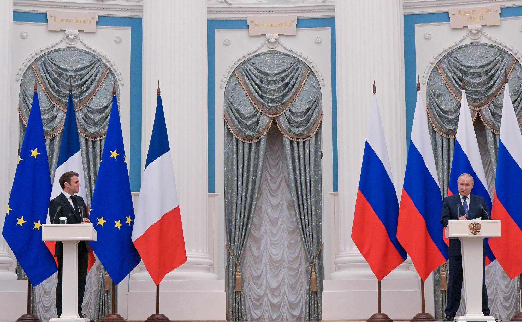 الرئيسان الروسي والفرنسي (فرانس برس)