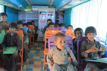 The mobile school aims to educate 900 students during the academic year. (Supplied)