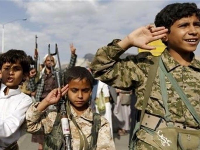  منظمة حقوقية: ميليشيا الحوثي تجند 45 طفلاً في اليمن الشهر الماضي