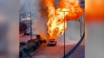 Watch: Truck loaded with gas cylinders explodes on Beirut-Jounieh highway 