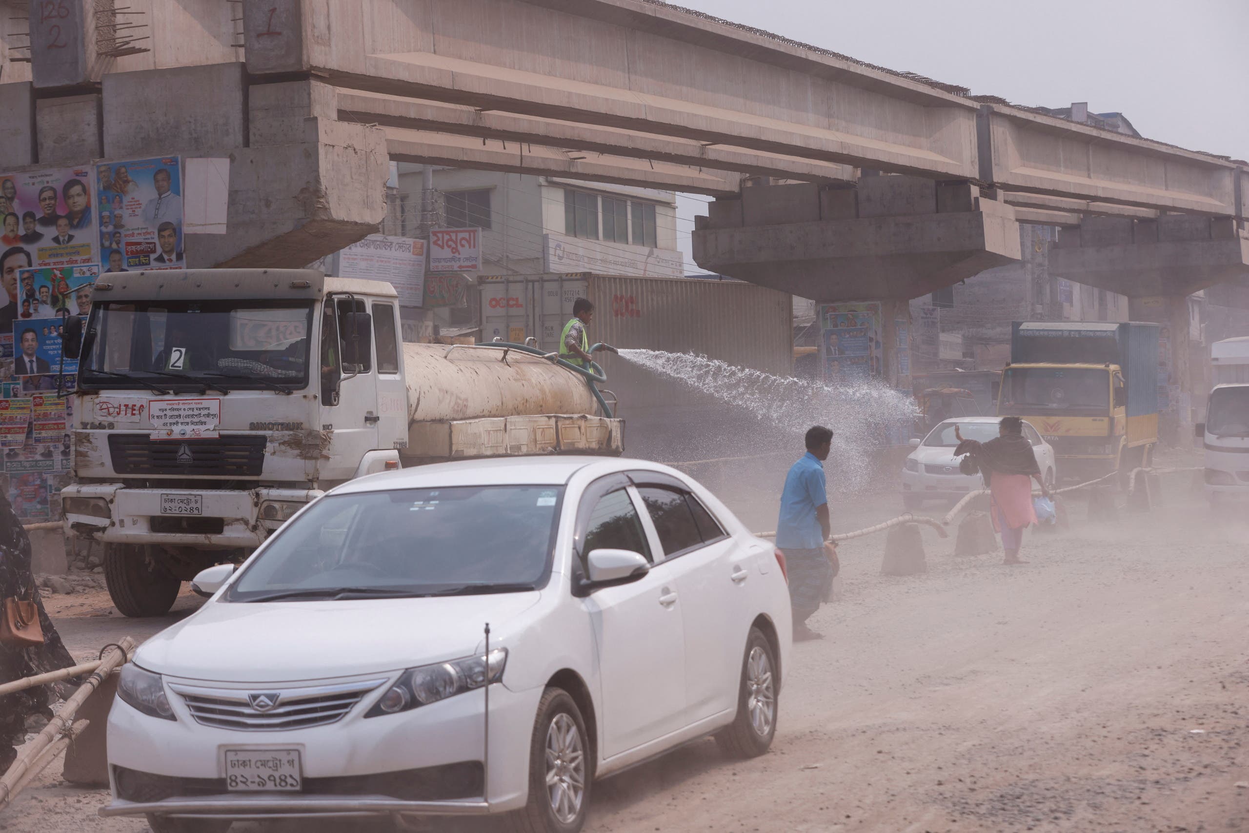 تلوث الجو في بنغلادش هذا الشهر