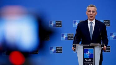NATO Secretary-General Jens Stoltenberg gives a news conference ahead of a meeting of NATO defence ministers in Brussels, Belgium February 15, 2022. (Reuters)