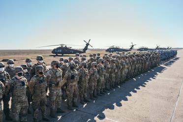 American military personnel from the Allied nations deployed to Romania take part in a ceremony during a visit of the NATO secretary general. (File photo: AFP)