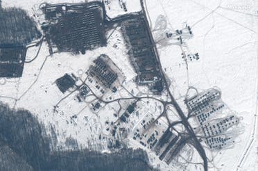 صور أقمار صناعية تظهر تعزيزات روسية عسكرية على الحدود مع أوكرانيا (فرانس برس) 