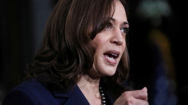 US Vice President Kamala Harris speaks prior to President Joe Biden signing an executive order on federal construction project contracts and labor agreements during a visit to Ironworkers Local 5 in Upper Marlboro, Maryland, US, February 4, 2022. (File photo: Reuters)