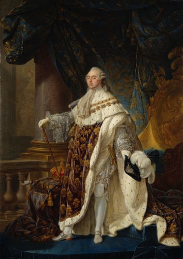 لوحة تجسد الملك لويس السادس عشر