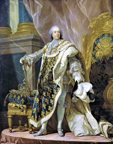 لوحة تجسد الملك لويس الخامس عشر