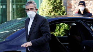 Iran's chief nuclear negotiator Ali Bagheri Kani arrives at Palais Coburg where closed-door nuclear talks with Iran take place in Vienna, Austria, February 8, 2022. REUTERS/Leonhard Foeger
