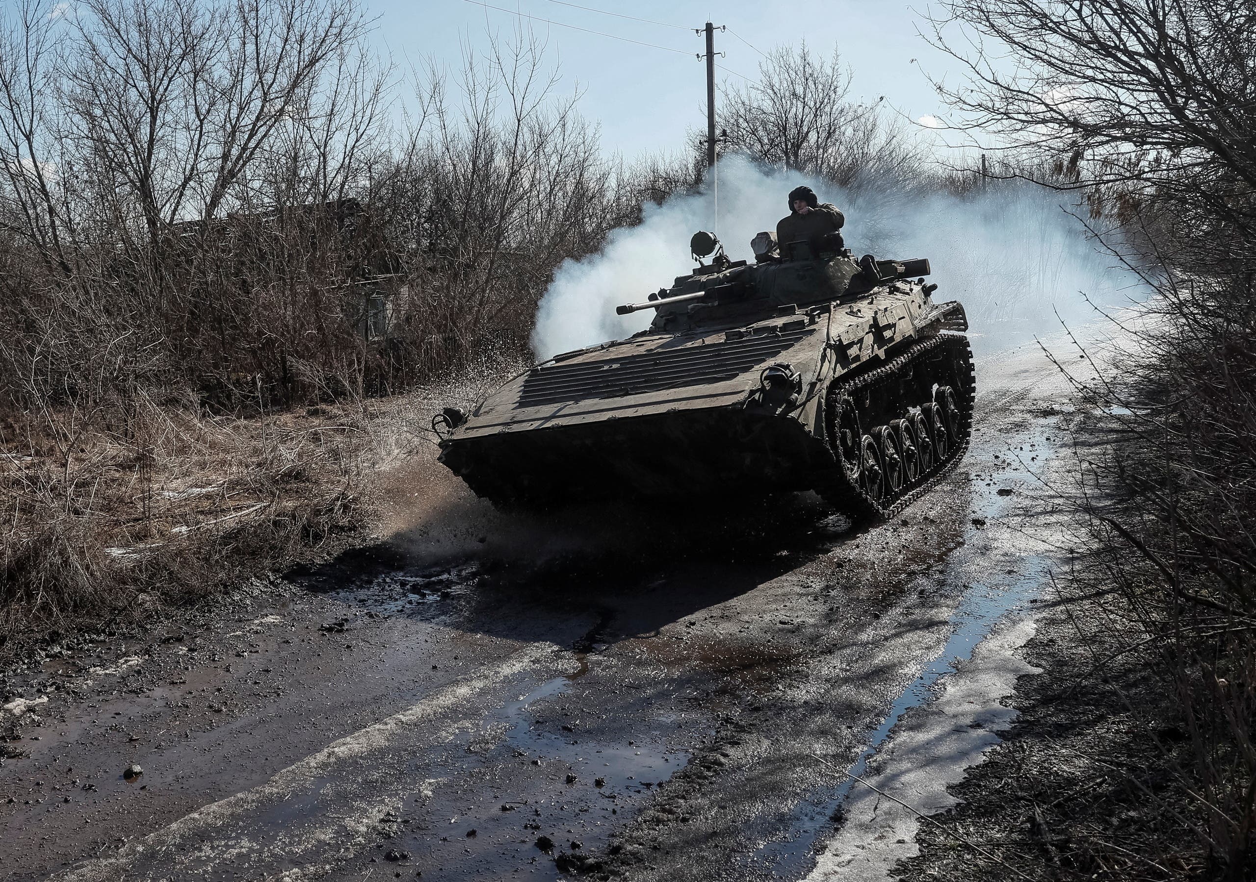 الجيش الأوكراني قرب خط التماس في دونيتسك 