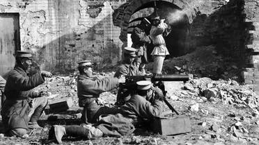 جنود صينيون أثناء تصديهم للقوات اليابانية
