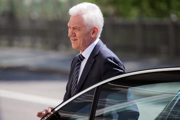 Russian tycoon Gennady Timchenko arrives to attend a ceremony in Moscow on May 7, 2018. (AFP)