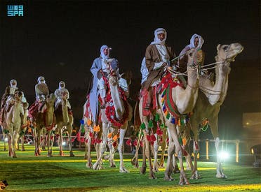 The Governor of Riyadh Prince Faisal bin Abdulaziz oversees an event that features 3,500 performers presenting a three-century long history of the country through their art. (SPA)