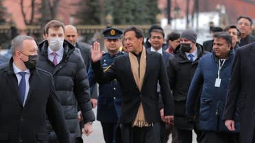 Pakistani Prime Minister Imran Khan photographed during a visit in Moscow. (Twitter)