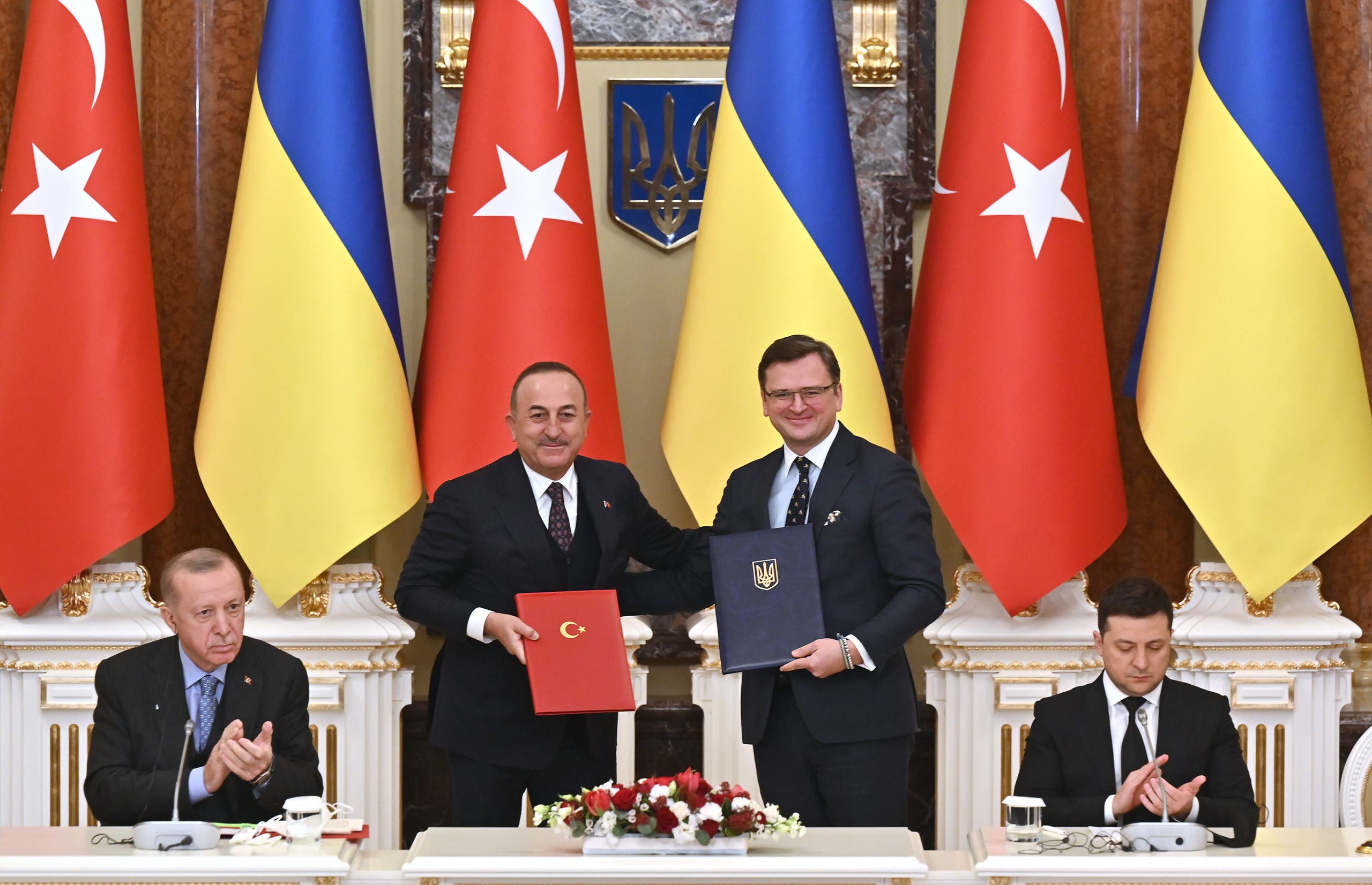 توقيع اتفاقيات في 3 فبراير الماضي بين أوكرانيا وتركيا