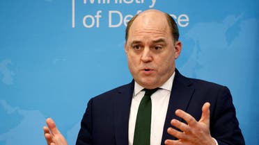 British Defence Secretary Ben Wallace speaks during a joint press conference with Polish Defence Minister Mariusz Blaszczak (not pictured) at the Ministry of Defence in London, Britain February 7, 2022. (File photo: Reuters)