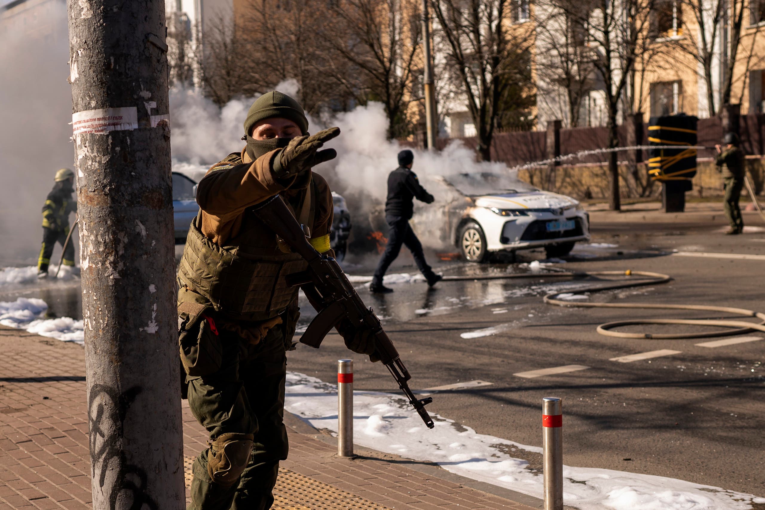 الجيش الأوكراني في كييف للدفاع عن العاصمة اليوم