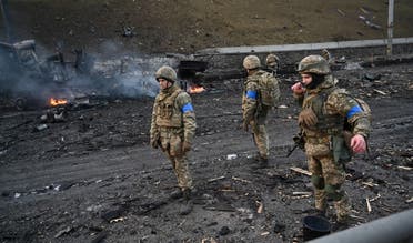 جنود أوكرانيون في كييف