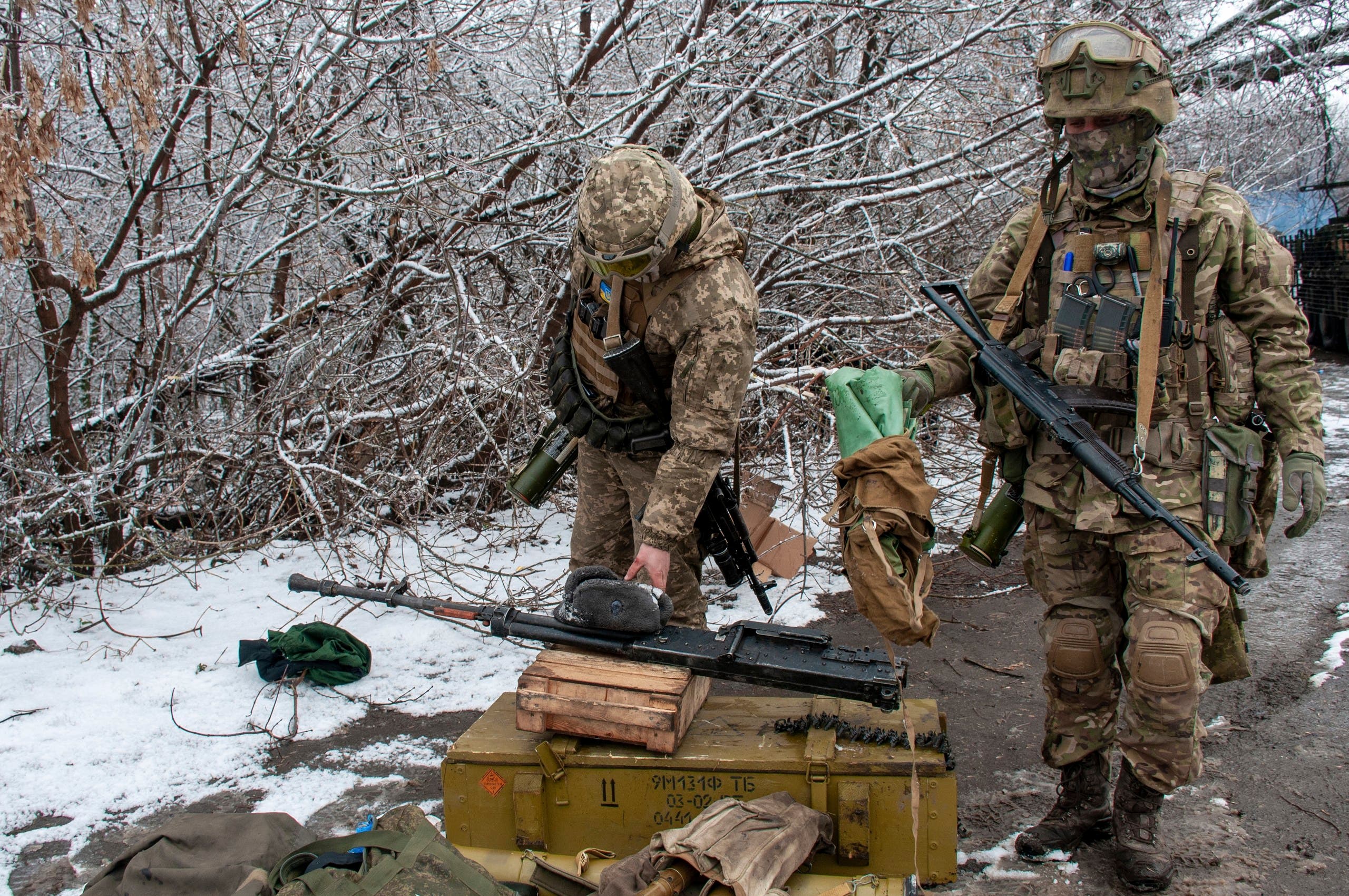 الجيش الأوكراني في مدينة خاركيف لصد الهجوم الروسي
