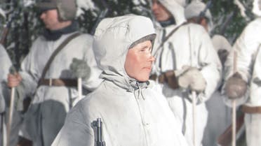 صورة ملونة اعتمادا على التقنيات الحديثة لسيمو هايها خلال حرب الشتاء