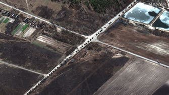 Vast Russian army convoy spotted north of Ukraine’s Kyiv