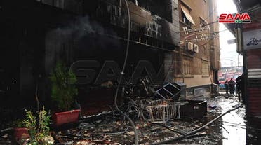 Photo shows La Mirada Mall where a fire broke out on 1 March, 2022. (SANA)