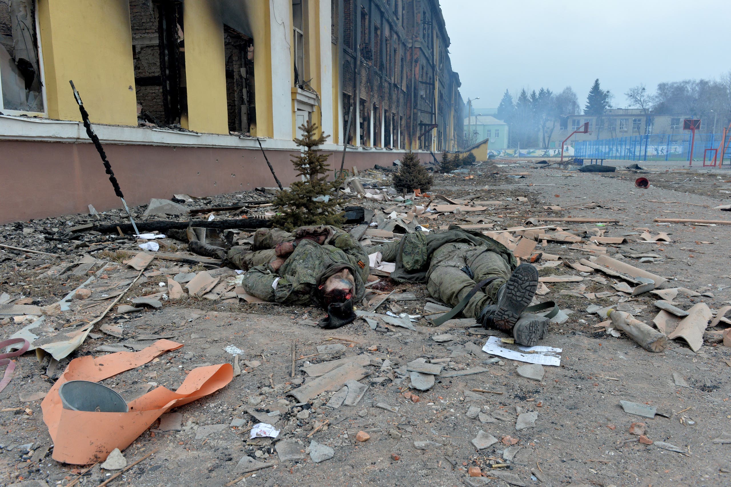 جثث جنود روسي في خاركيف في أوكرانيا