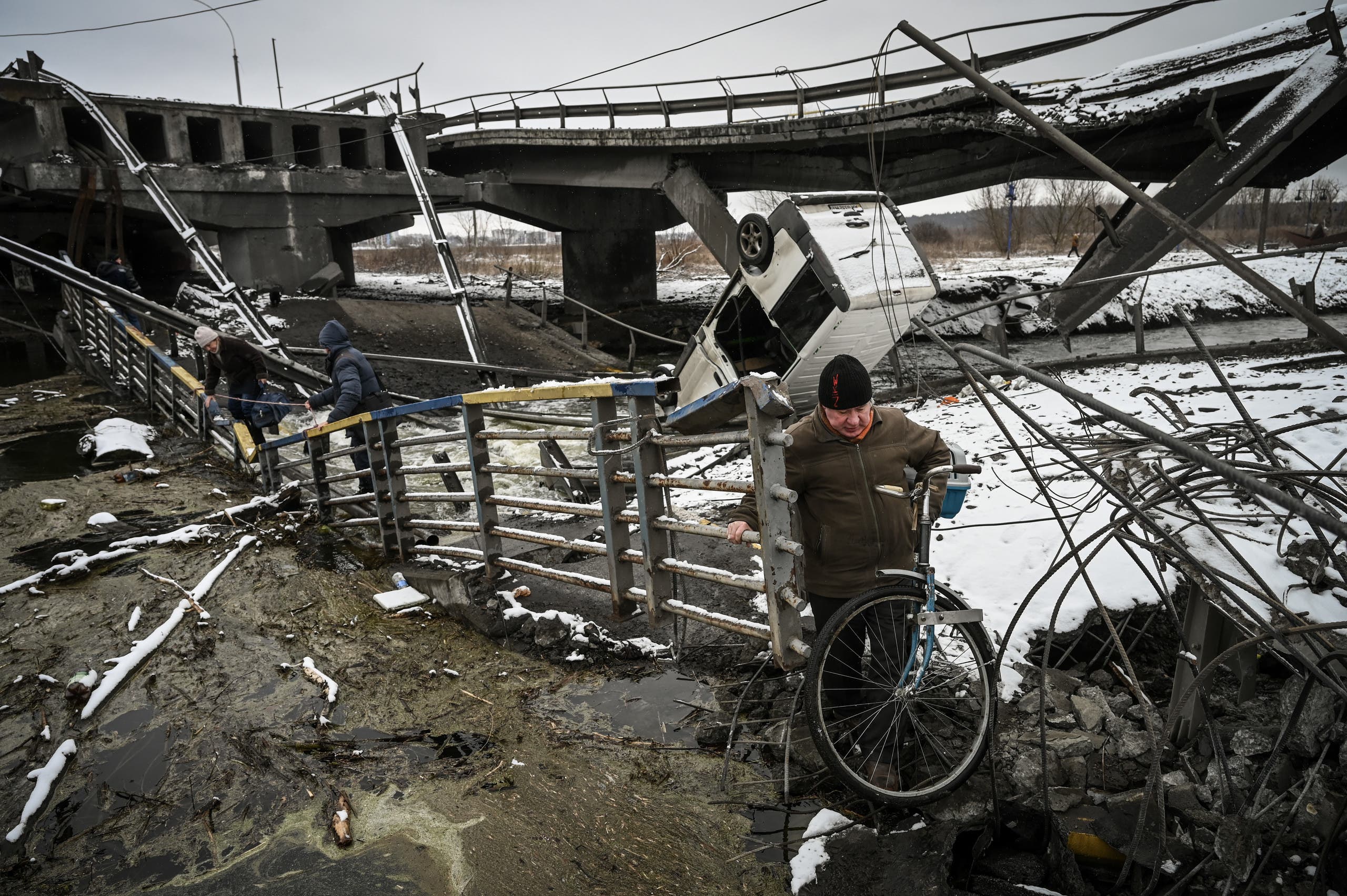 من الدمار في كييف 