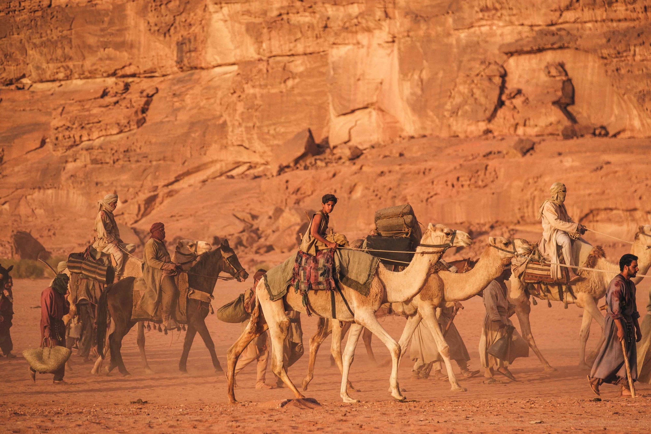 من موقع تصوير "محارب الصحراء"