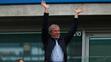 Chelsea owner Roman Abramovich in the stands of a Chelsea v Sunderland Premier League football match on 21/5/17. (Reuters)