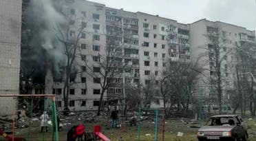 الدمار في شيرنيهيف جراء القتال